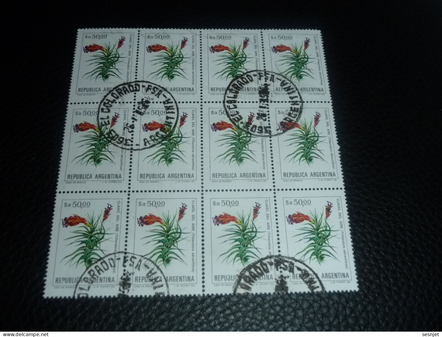 Républica Argentina - Clavel Del Aire - Tillandsia Aéranthos - 50 $a - Yt 1333 - Multicolore - Oblitéré - Année 1982 - - Used Stamps