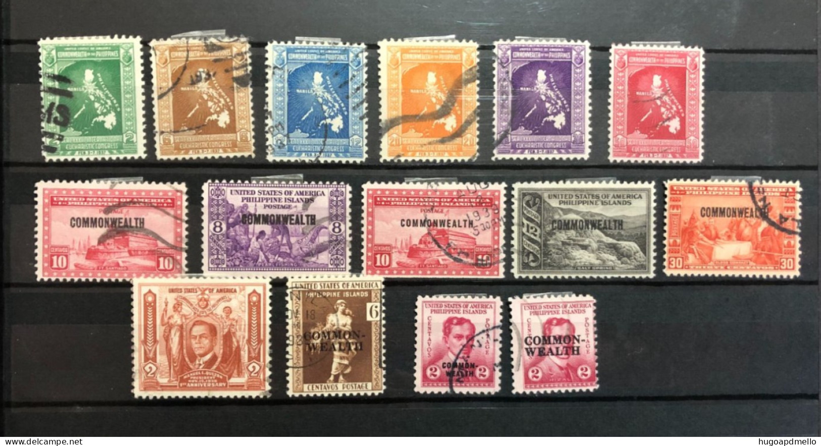 PHILIPPINES Islands (United States Possession & Commonwealth ), Lot Composed Of 15 Old Stamps. USED - Filippijnen