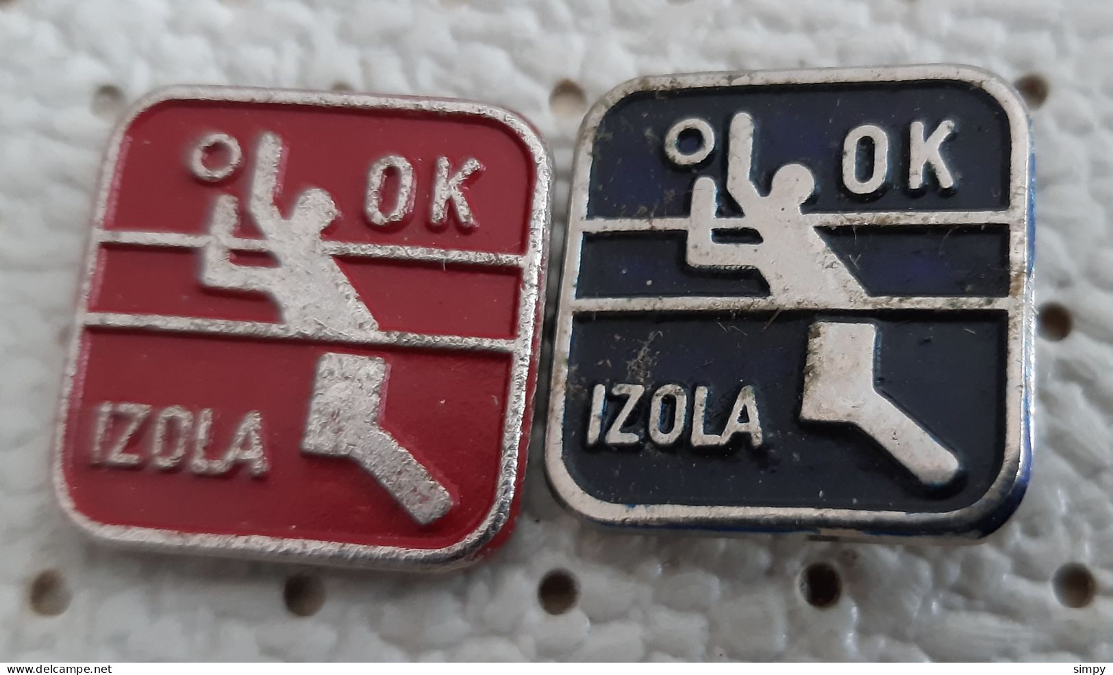 Volleyball Club OK IZOLA  Slovenia Ex Yugoslavia  Vintage Pins - Volleyball