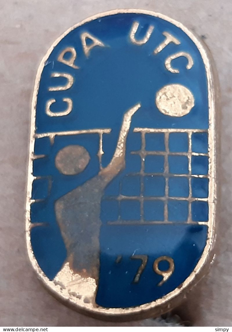 Volleyball European Championship CUPA UTC 1979  Vintage Pin - Volleyball