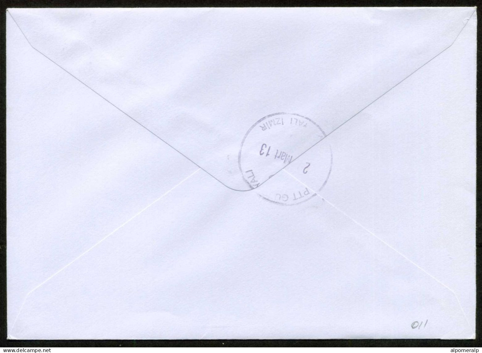 Japan, Nagano Ueda 2013 Air Mail Cover Used To İzmir | Mi 2199A, 2509A Crested Kingfisher, Birds, Butterflies - Brieven En Documenten