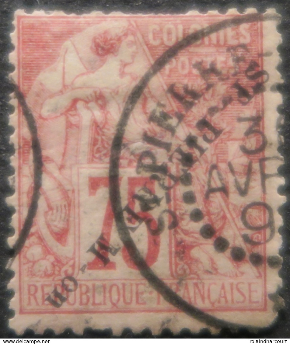 R2141/132 - 1891 - S.P.M. - N°29 (défectueux) Oblitéré - VARIETE >>>> Surcharge à L'envers - Used Stamps