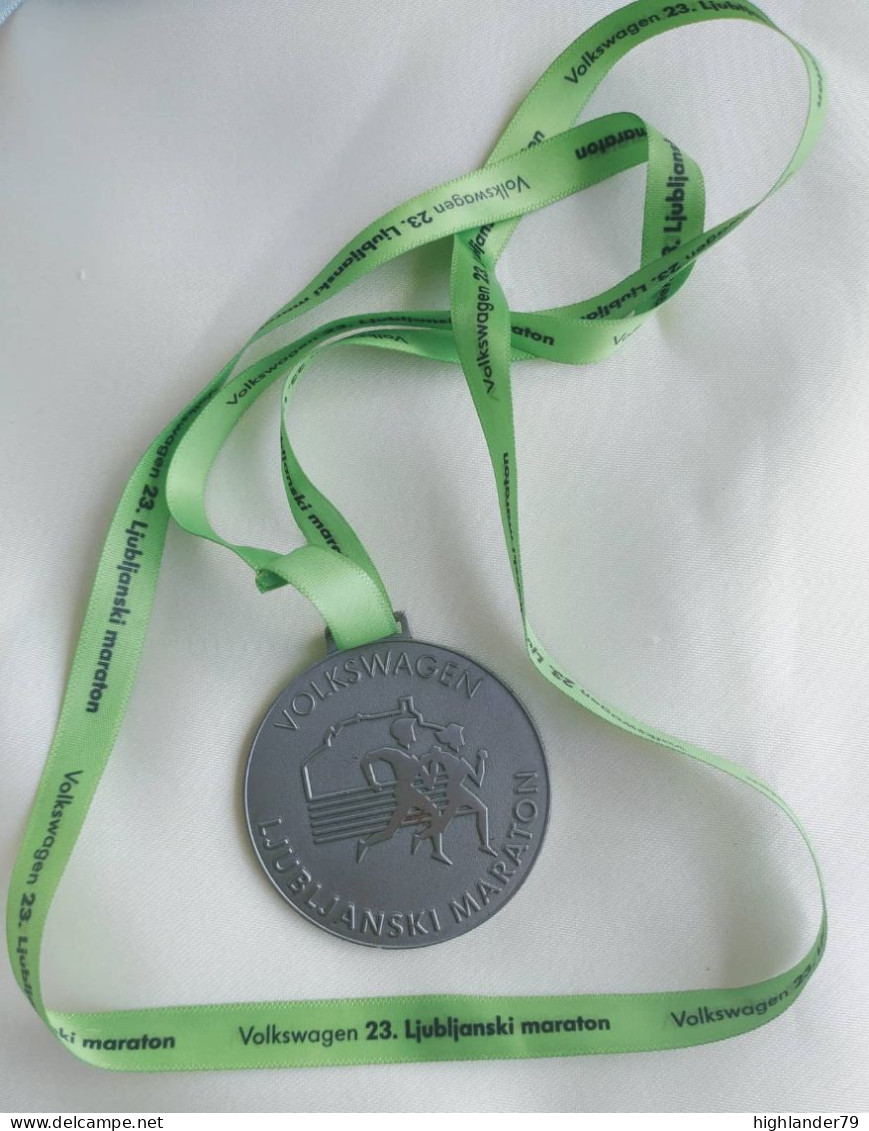Ljubljana Marathon Volkswagen Medal 2018 Slovenia - Athlétisme