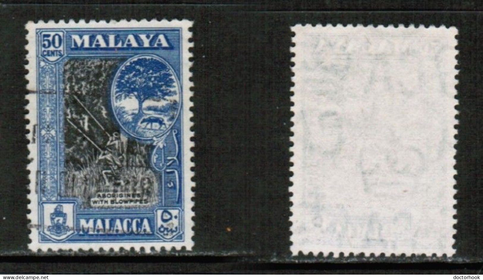 MALAYA---Malacca   Scott # 52 USED (CONDITION AS PER SCAN) (Stamp Scan # 897-14) - Malacca