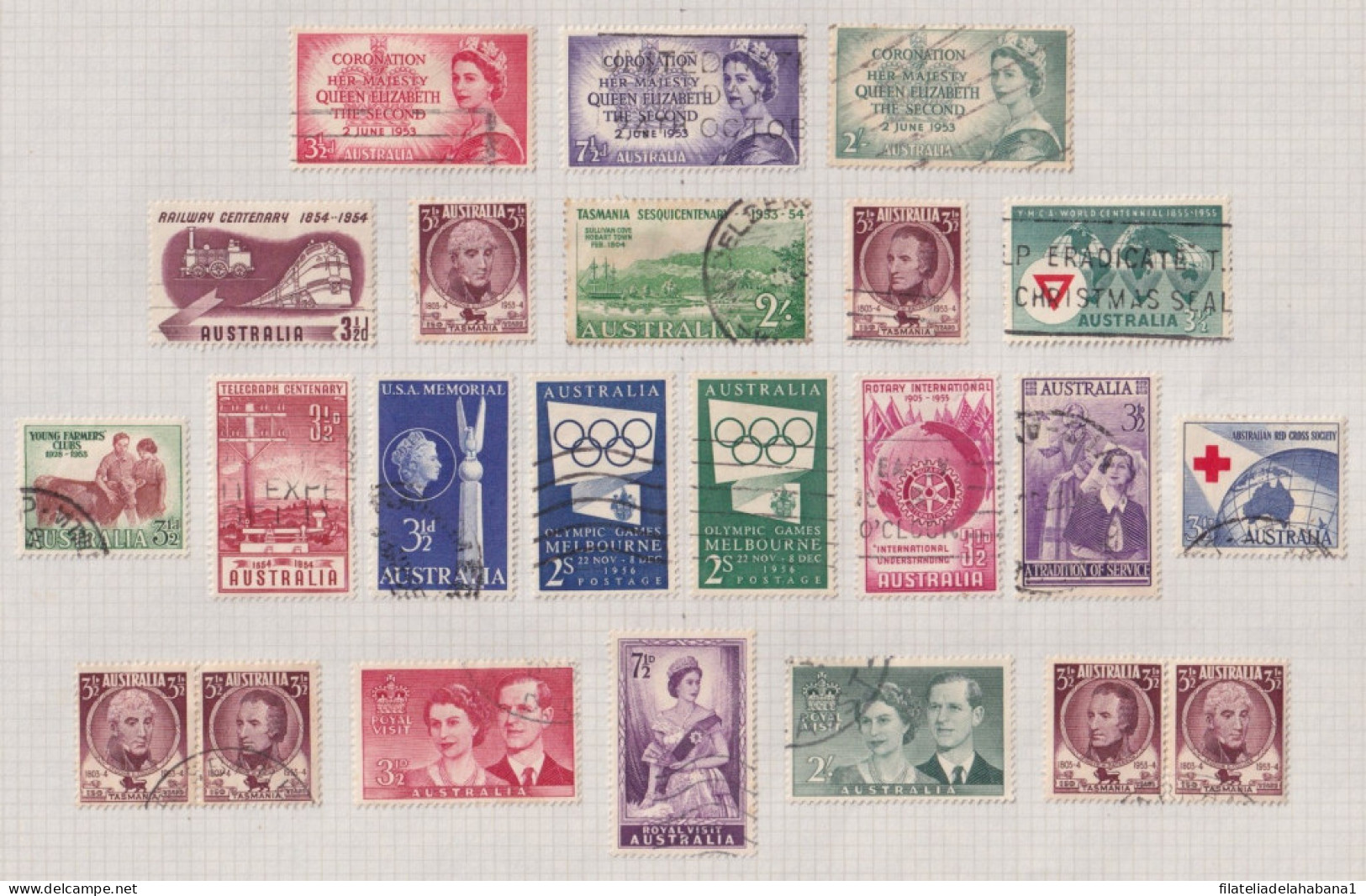 F-EX37572  AUSTRALIA CLASSIC STAMPS LOT. - Verzamelingen