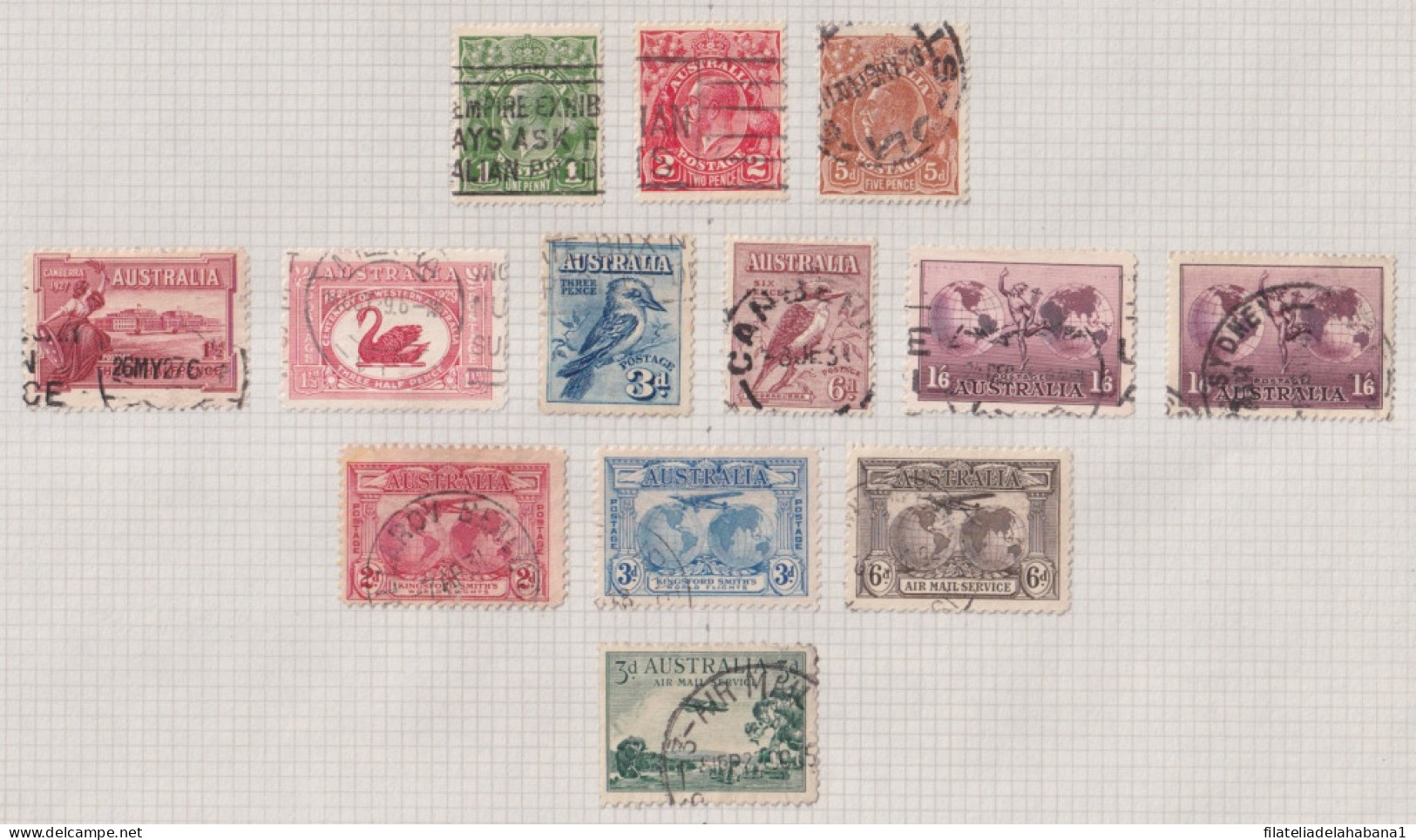 F-EX37572  AUSTRALIA CLASSIC STAMPS LOT.