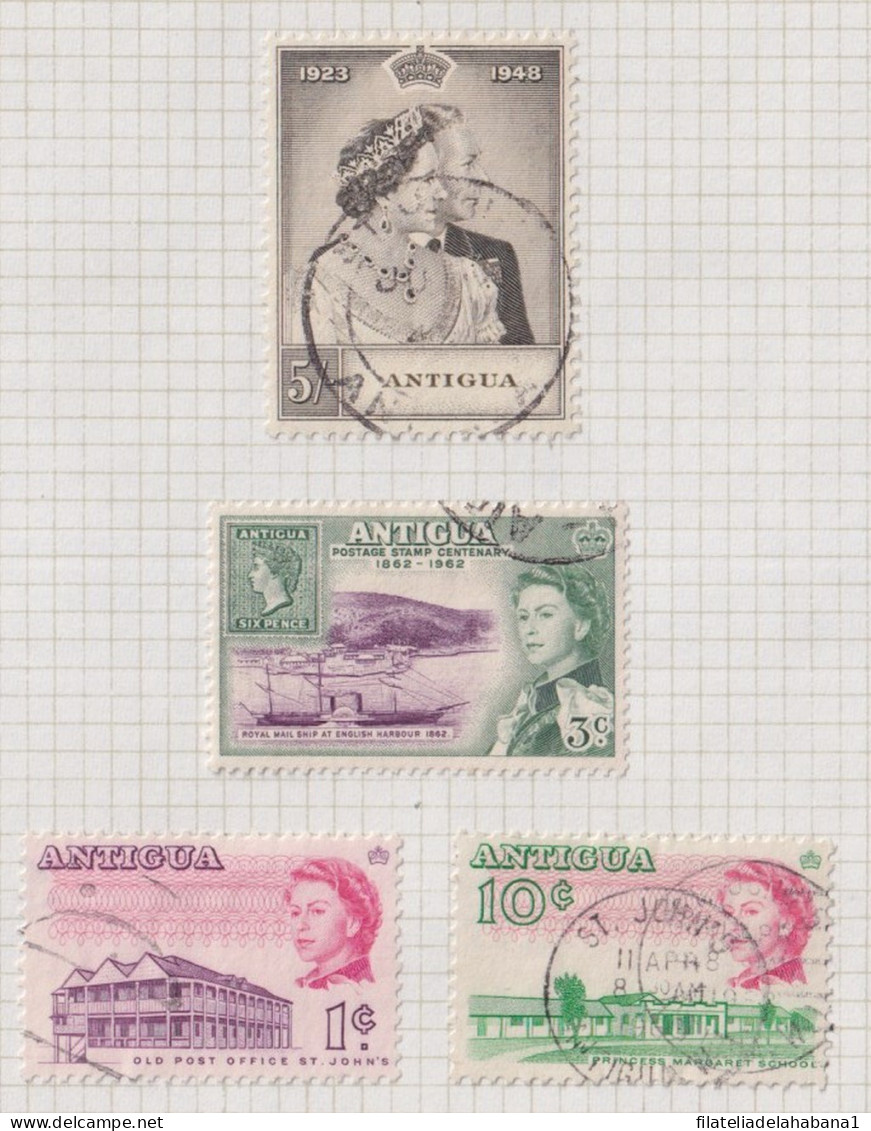 F-EX37675 ANTIGUA CLASSIC STAMPS LOT. - Altri & Non Classificati