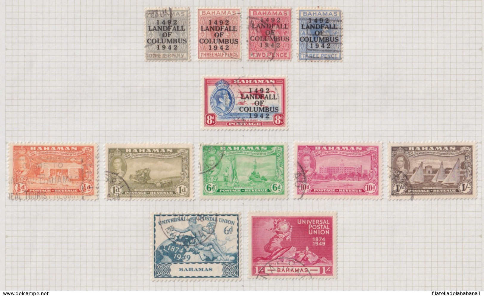 F-EX37677  BAHAMAS CLASSIC STAMPS LOT. - Andere & Zonder Classificatie