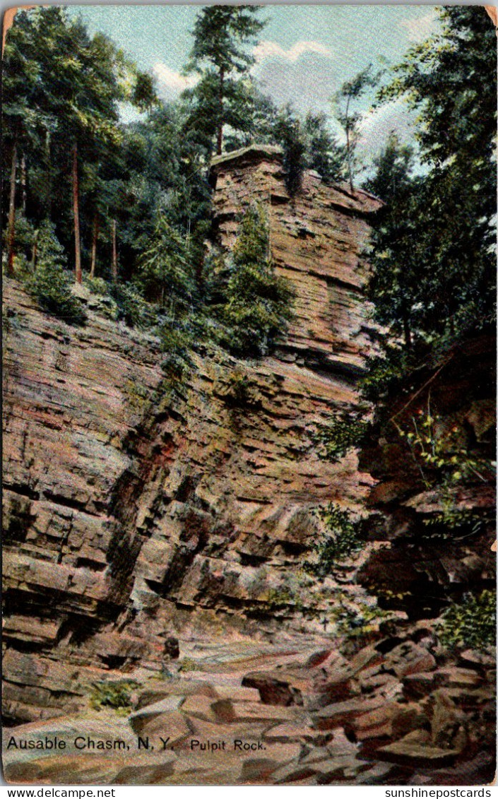 New York Adirondacks Ausable Chasm Pulpit Rock - Adirondack