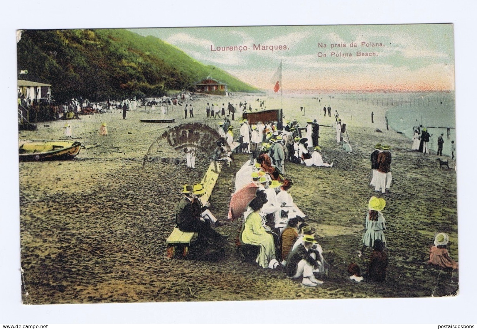 A622) Africa Portuguesa Moçambique Lourenço Marques Na Praia Da Polana 1908 - Mozambique