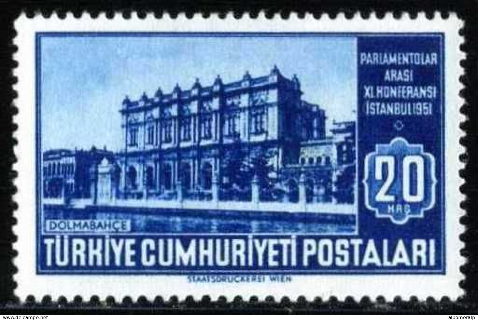 Türkiye 1951 Mi 1291 Dolmabahçe Palace - Used Stamps