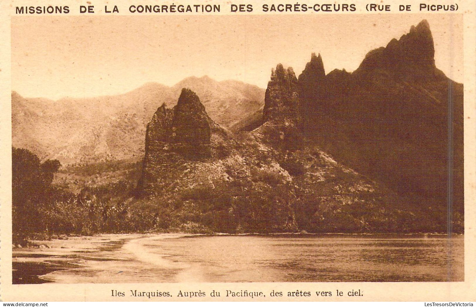 FRANCE - Polynésie Française - Iles Marquises - Auprès Du Pacifique, Des Arêtes Vers Les Ciel - Carte Postale Ancienne - Polynésie Française