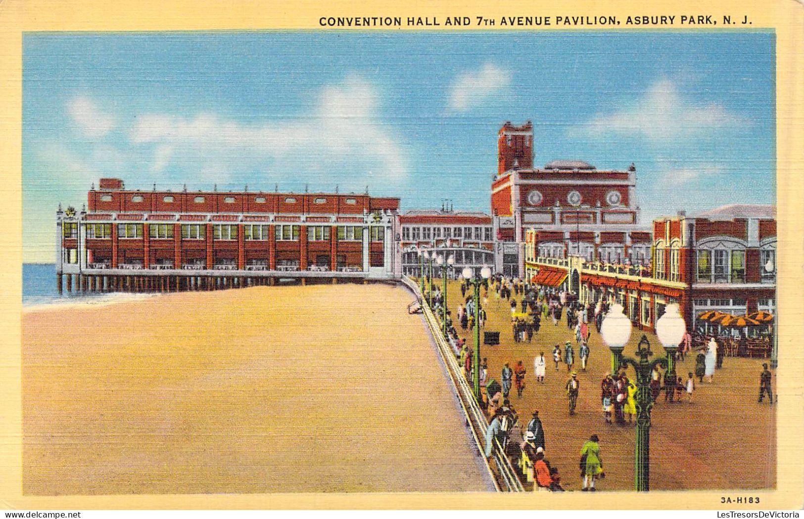 ETATS-UNIS - New Jersey - Convention Hall And 7th Avenue Pavilion - Carte Postale Ancienne - Andere & Zonder Classificatie
