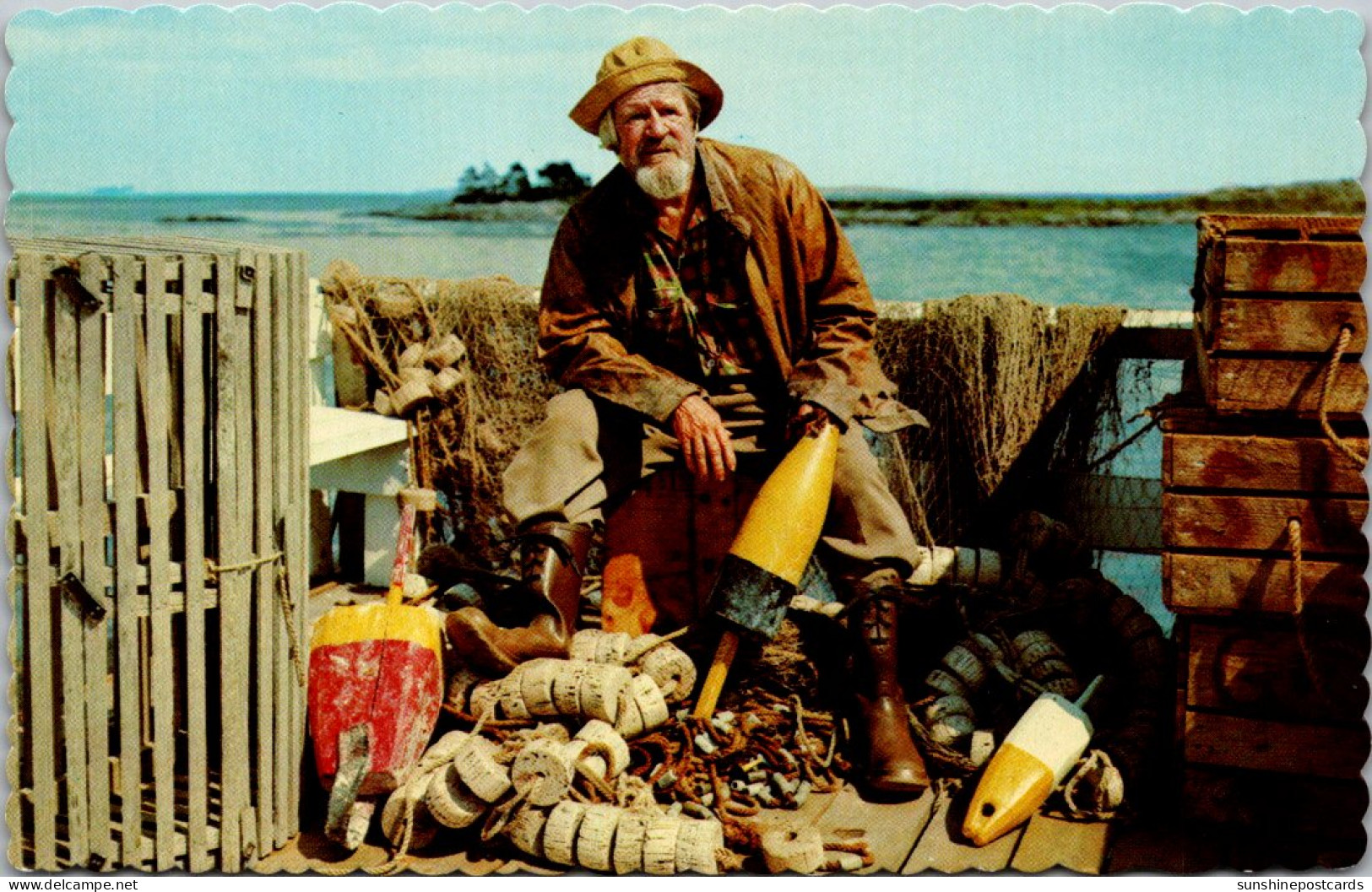 Fisherman The Old Salt Along The New England Coast - American Roadside