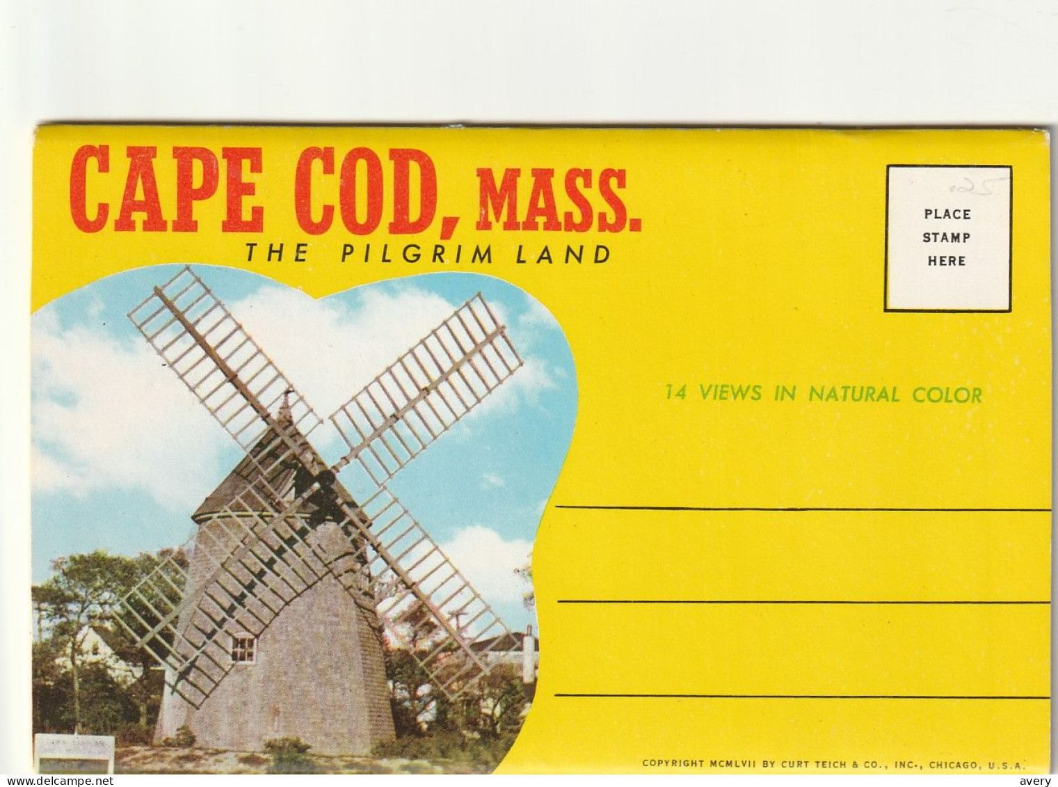 Souvenir Folder Of Cape Cod, Massachusetts  The Pilgrim Land - Cape Cod