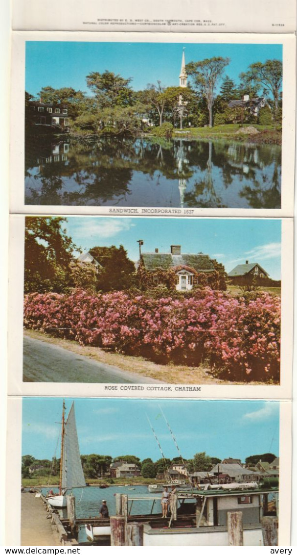 Souvenir Folder Of Cape Cod, Massachusetts  The Pilgrim Land - Cape Cod