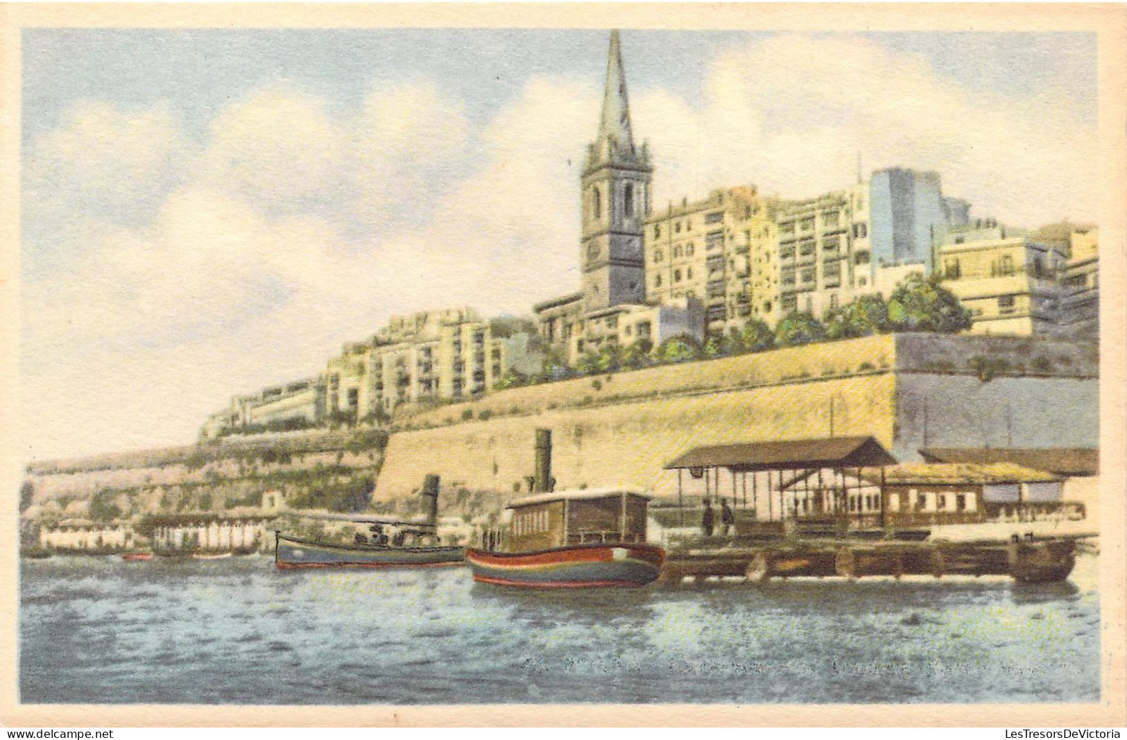 MALTE - Marsamuscetto-Landing - Place - Valletta - Carte Postale Ancienne - Malta