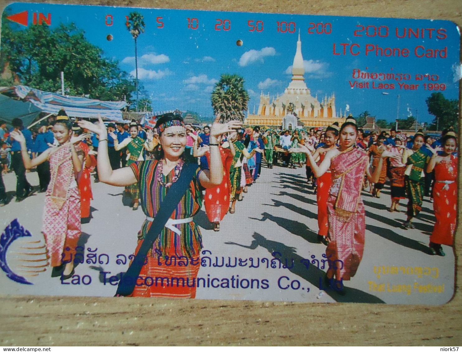 LAOS USED CARDS 1998   WOMEN  DANCE FESTIVAL UNITS 500 - Laos