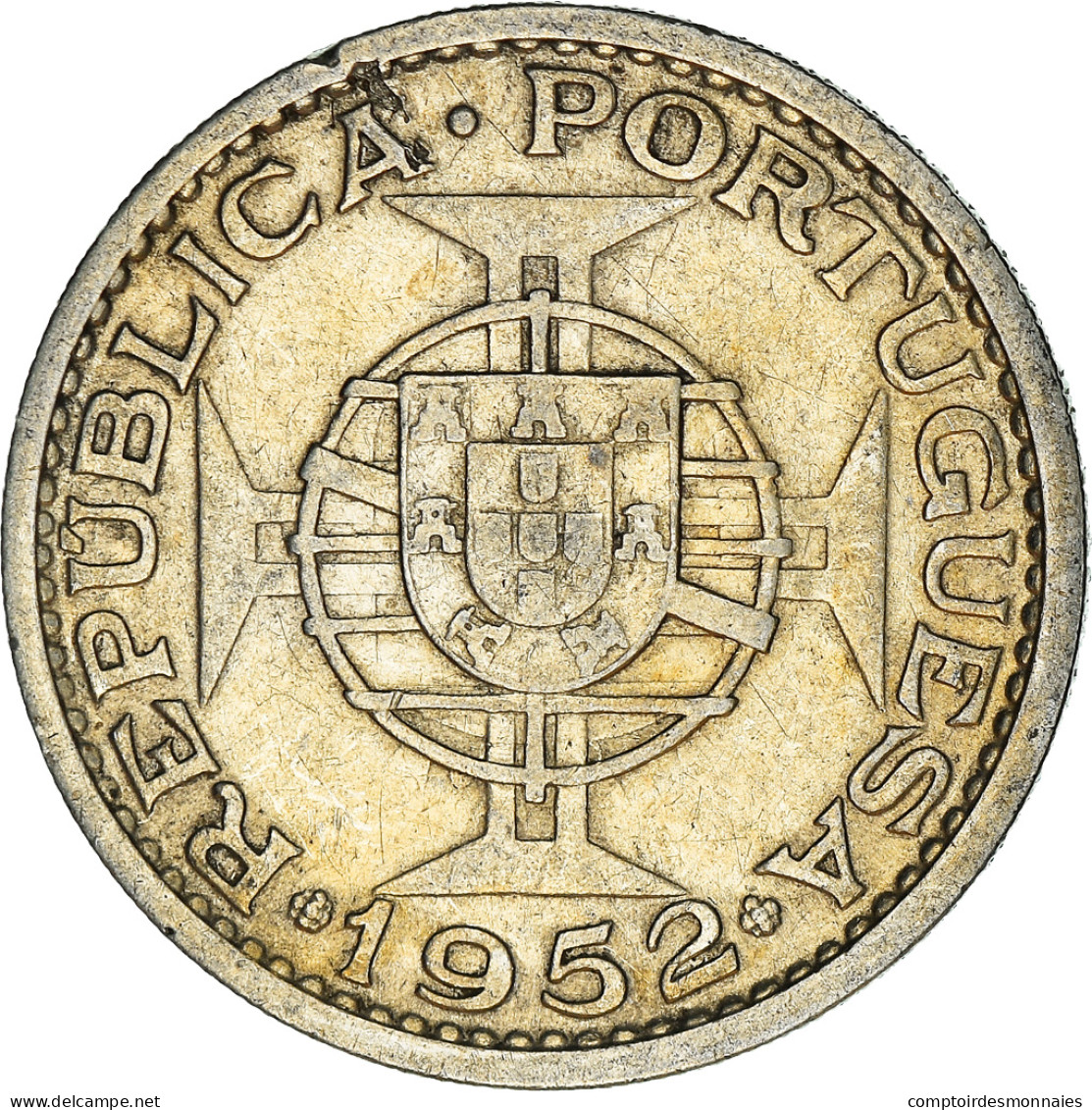 Monnaie, Mozambique, 20 Escudos, 1952, TTB, Argent, KM:80 - Mozambique