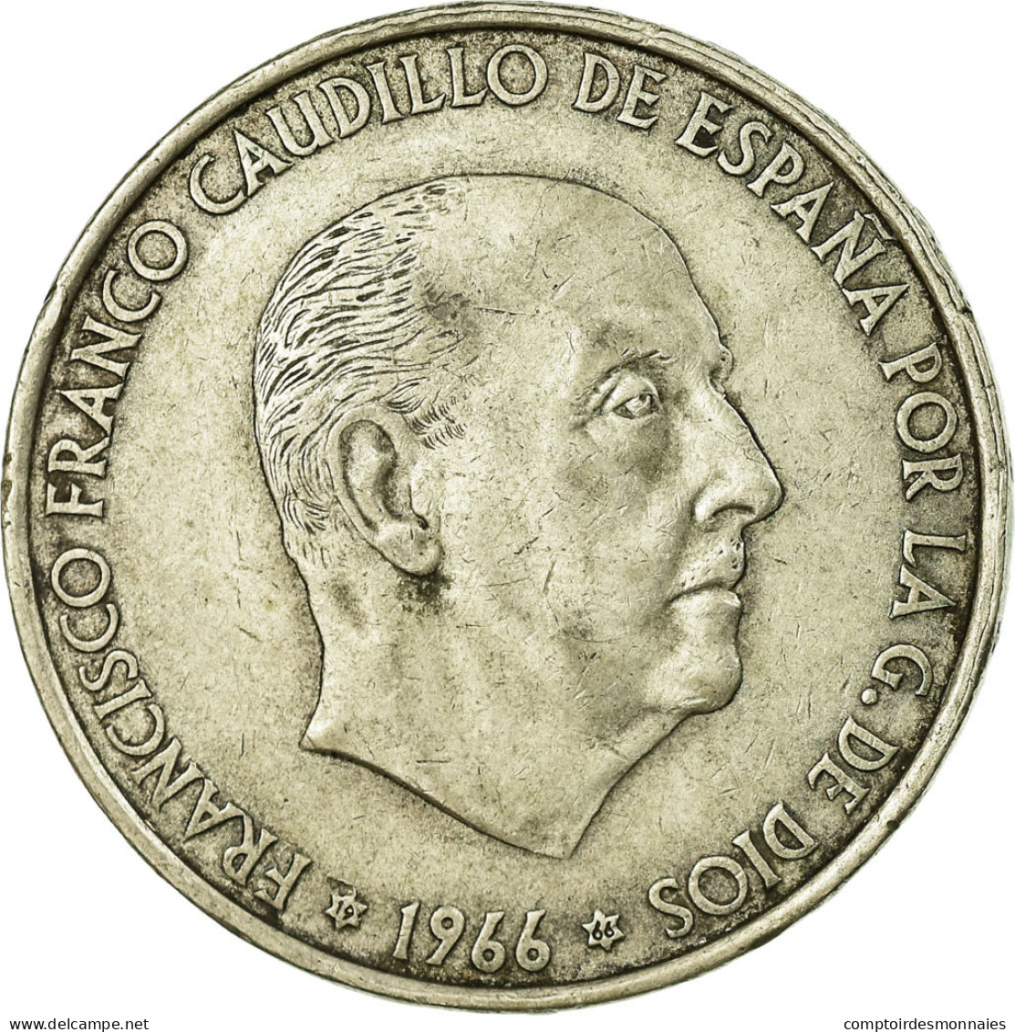 Monnaie, Espagne, Caudillo And Regent, 100 Pesetas, 1966, TTB, Argent, KM:797 - 100 Pesetas