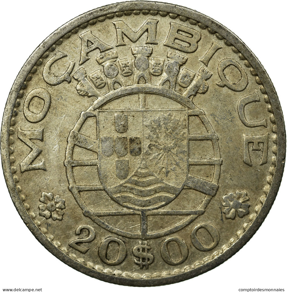 Monnaie, Mozambique, 20 Escudos, 1960, TTB, Argent, KM:80 - Mozambico
