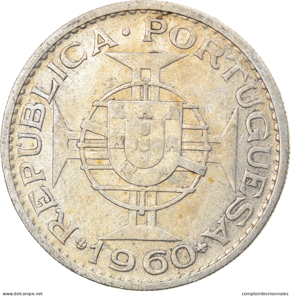 Monnaie, Mozambique, 20 Escudos, 1960, TTB, Argent, KM:80 - Mozambico