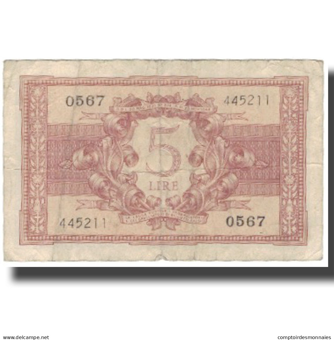 Billet, Italie, 5 Lire, 1944, 1944-11-23, KM:31c, TB+ - Regno D'Italia – 5 Lire