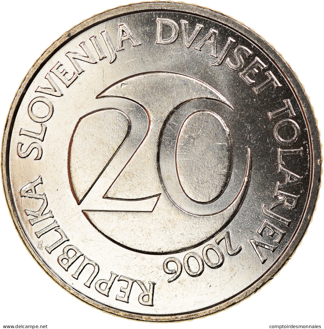 Monnaie, Slovénie, 20 Tolarjev, 2006, Kremnica, SPL, Copper-nickel, KM:51 - Slovenia