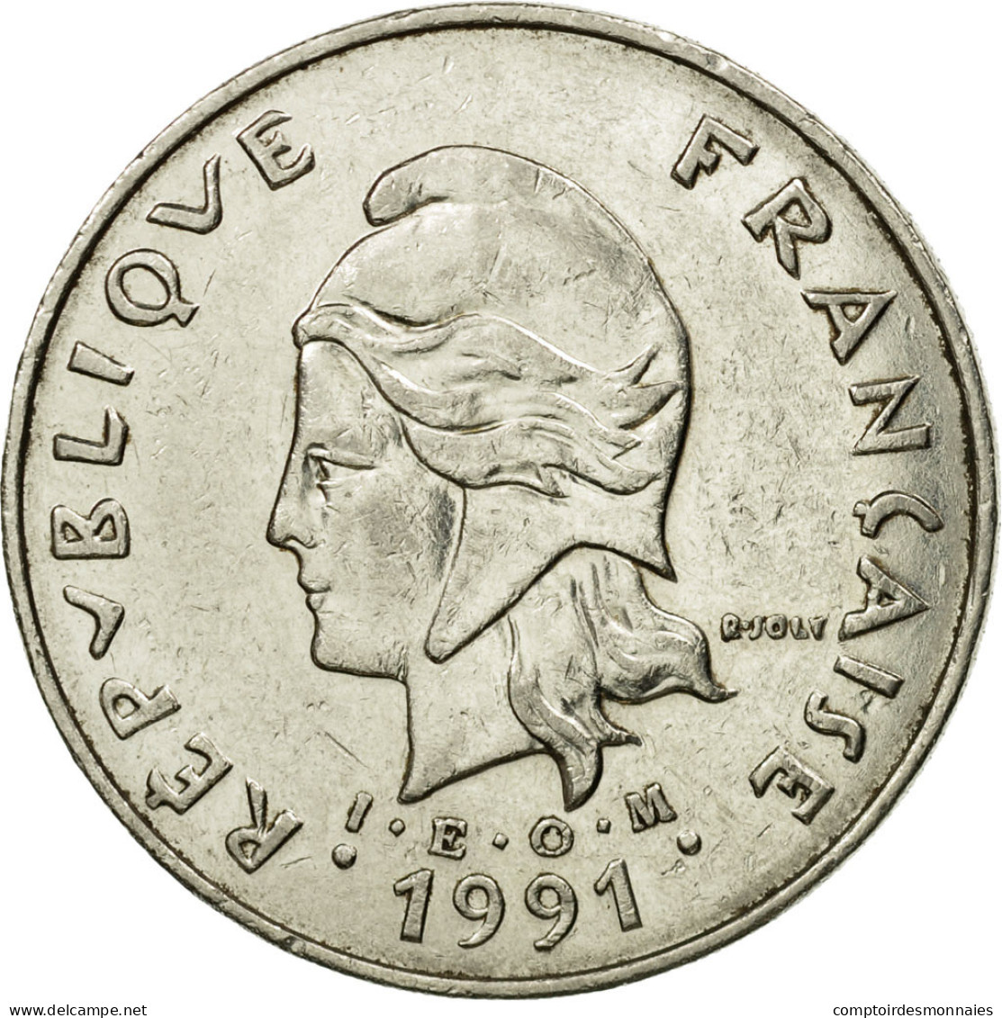 Monnaie, Nouvelle-Calédonie, 50 Francs, 1991, Paris, TTB, Nickel, KM:13 - Nouvelle-Calédonie