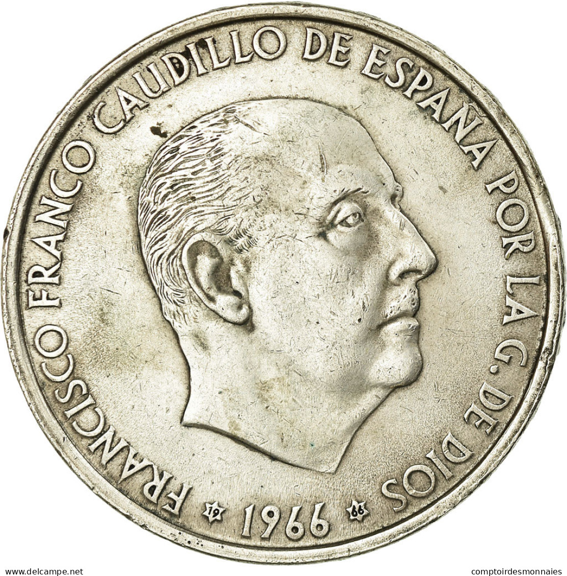 Monnaie, Espagne, Caudillo And Regent, 100 Pesetas, 1966, Madrid, TTB, Argent - 100 Peseta