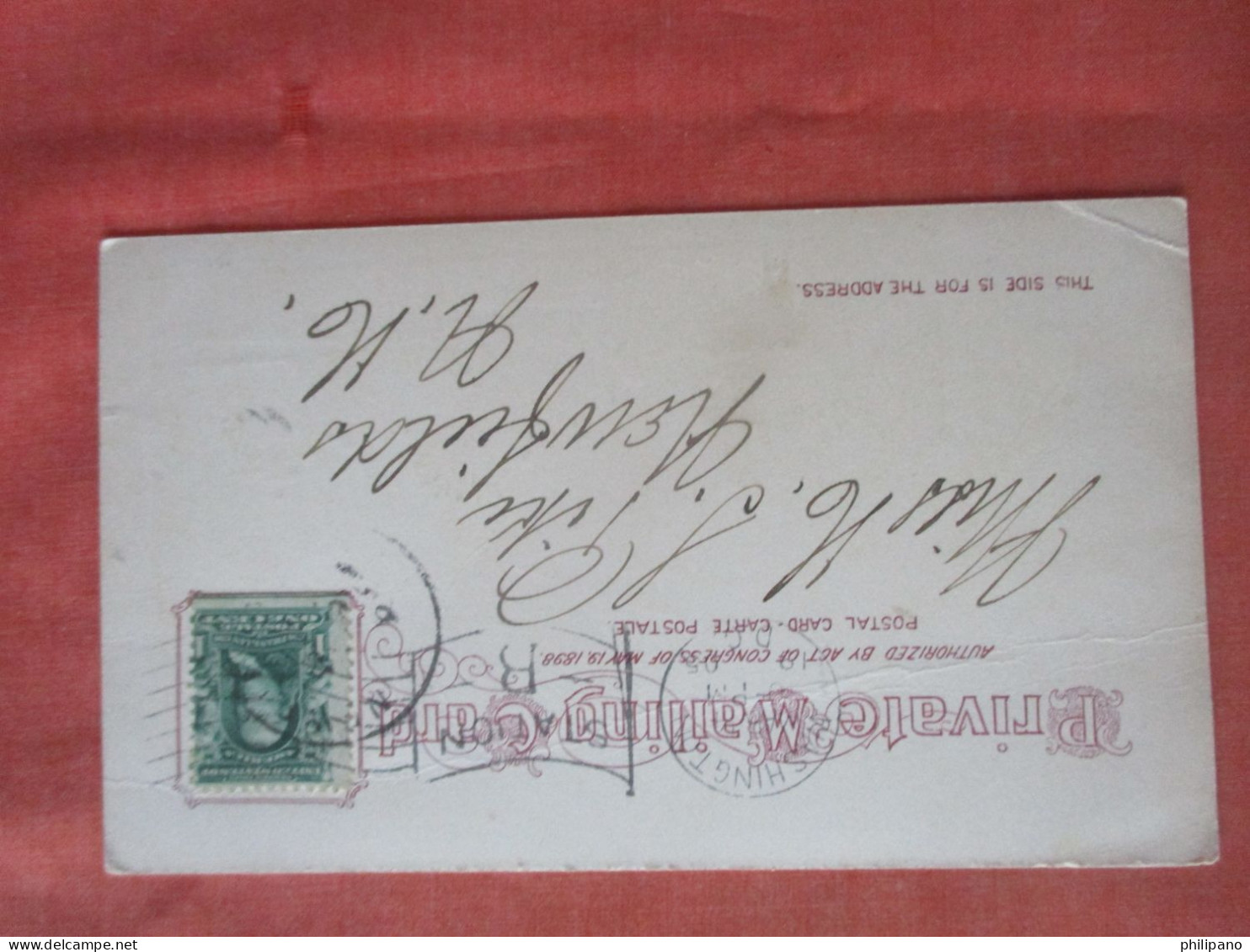 Private Mailing Card.  Lee Mansion.   Arlington Virginia > Arlington -     ref 6025 - Arlington