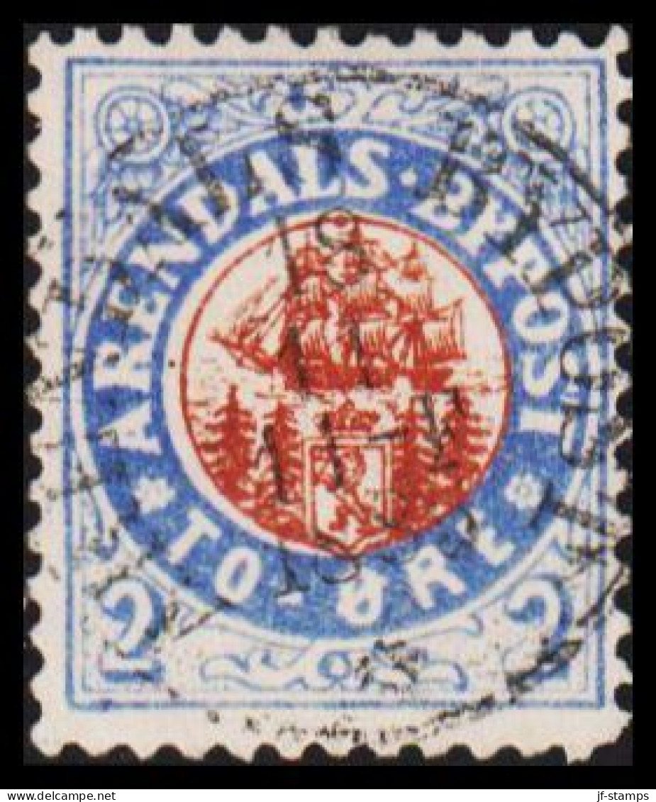 1885. NORGE. ARENDALS BYPOST TO ÖRE. LUXUS Cancelled ARENDALS BYPOST 18 11 1885. - JF531594 - Emisiones Locales