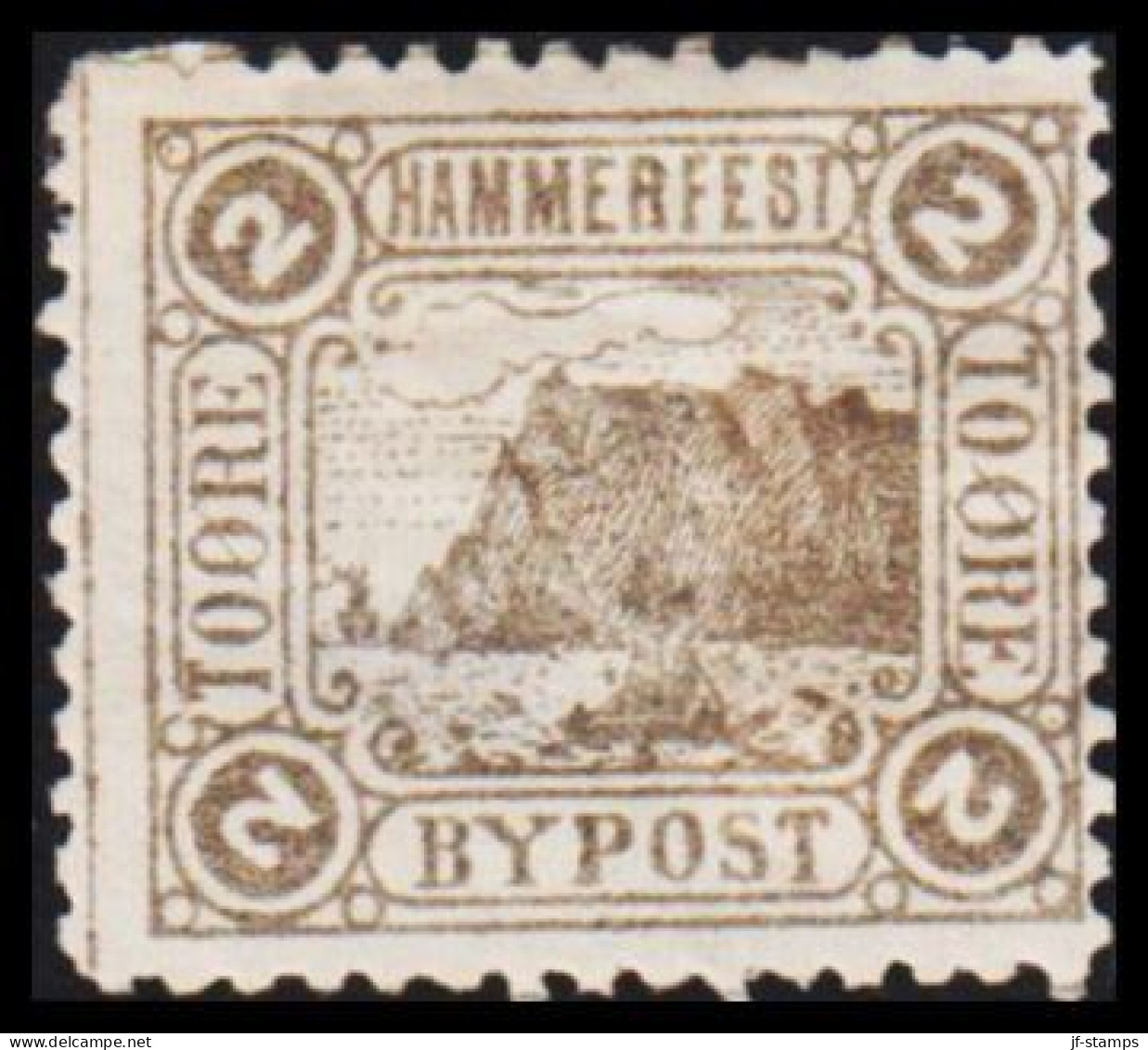 1888. NORGE. HAMMERFEST BYPOST TO ÖRE. Hinged. Thin.  - JF531623 - Emissions Locales