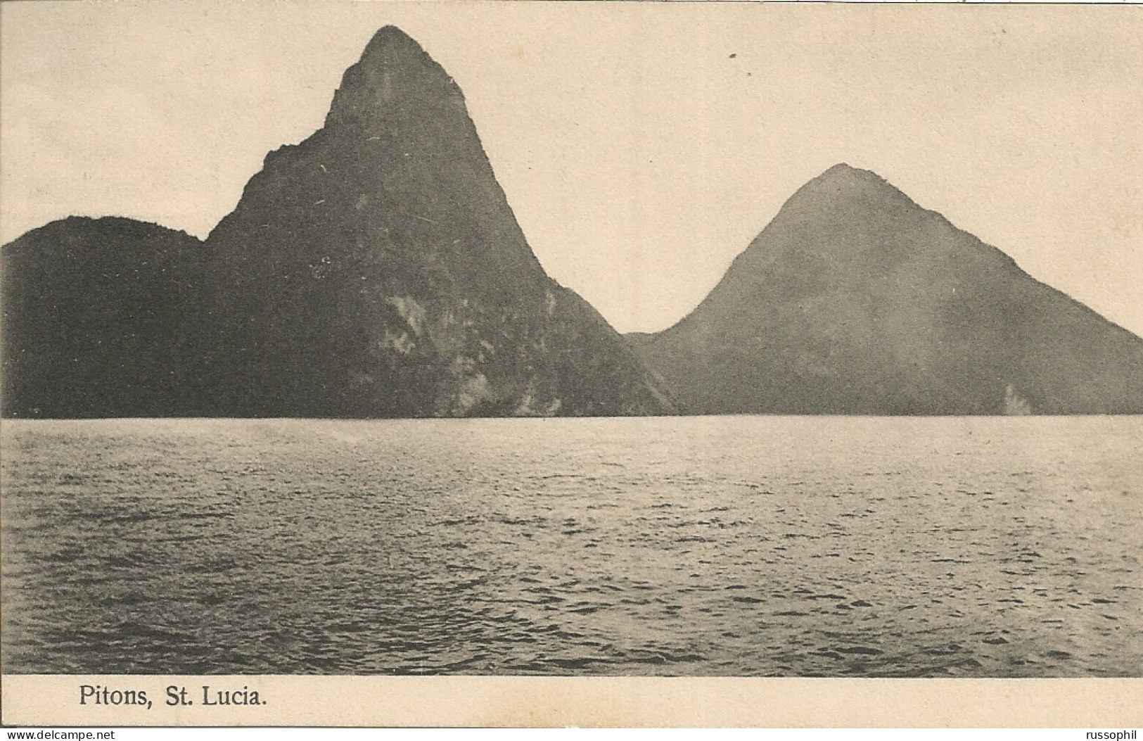 ST. LUCIA - PITONS - 1910 - Santa Lucía