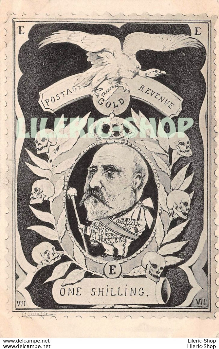 CPA Précurseur Politique Caricature Satirique  - Édouard VII Souverain Britannique Au Transvaal - Signé ESPINASSE - Sátiras