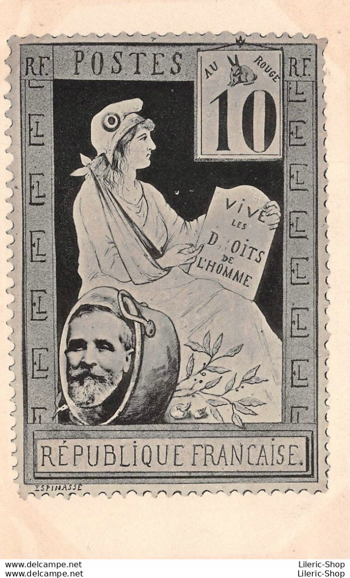CPA Précurseur Politique Caricature Satirique  - Émile Loubet, Président Français - Signé ESPINASSE - Sátiras
