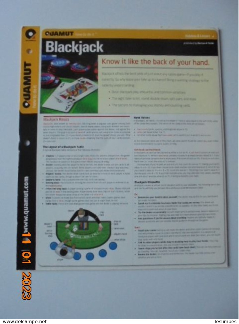 Quamut Guide : Blackjack - Giochi