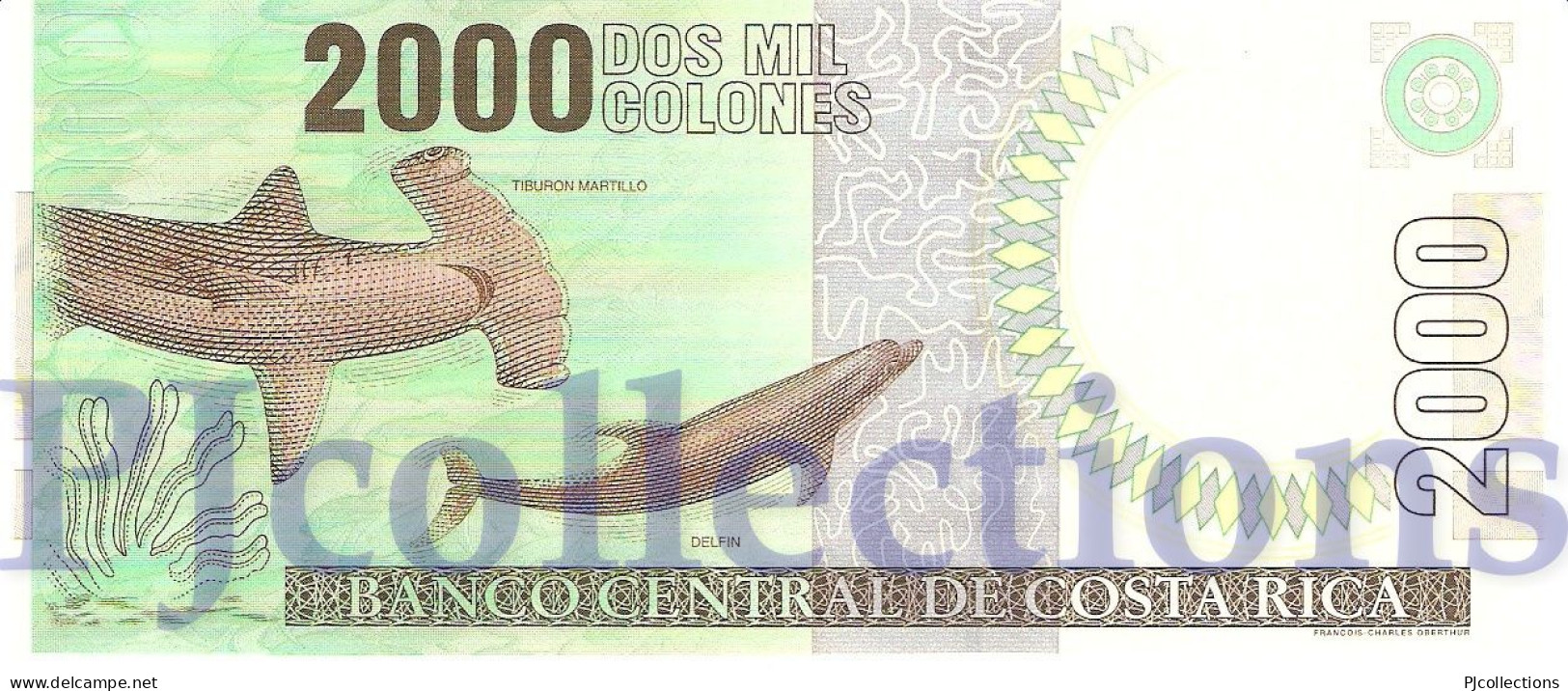 COSTA RICA 2000 COLONES 2003 PICK 265d UNC - Costa Rica