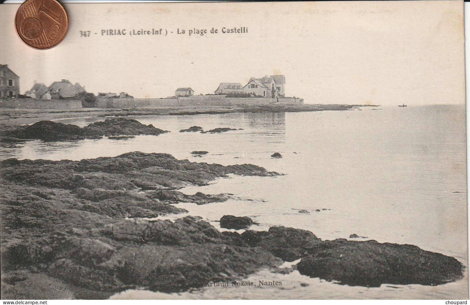 44  - Carte Postale Ancienne De  PIRIAC SUR MER   La Plage De Castelli - Piriac Sur Mer