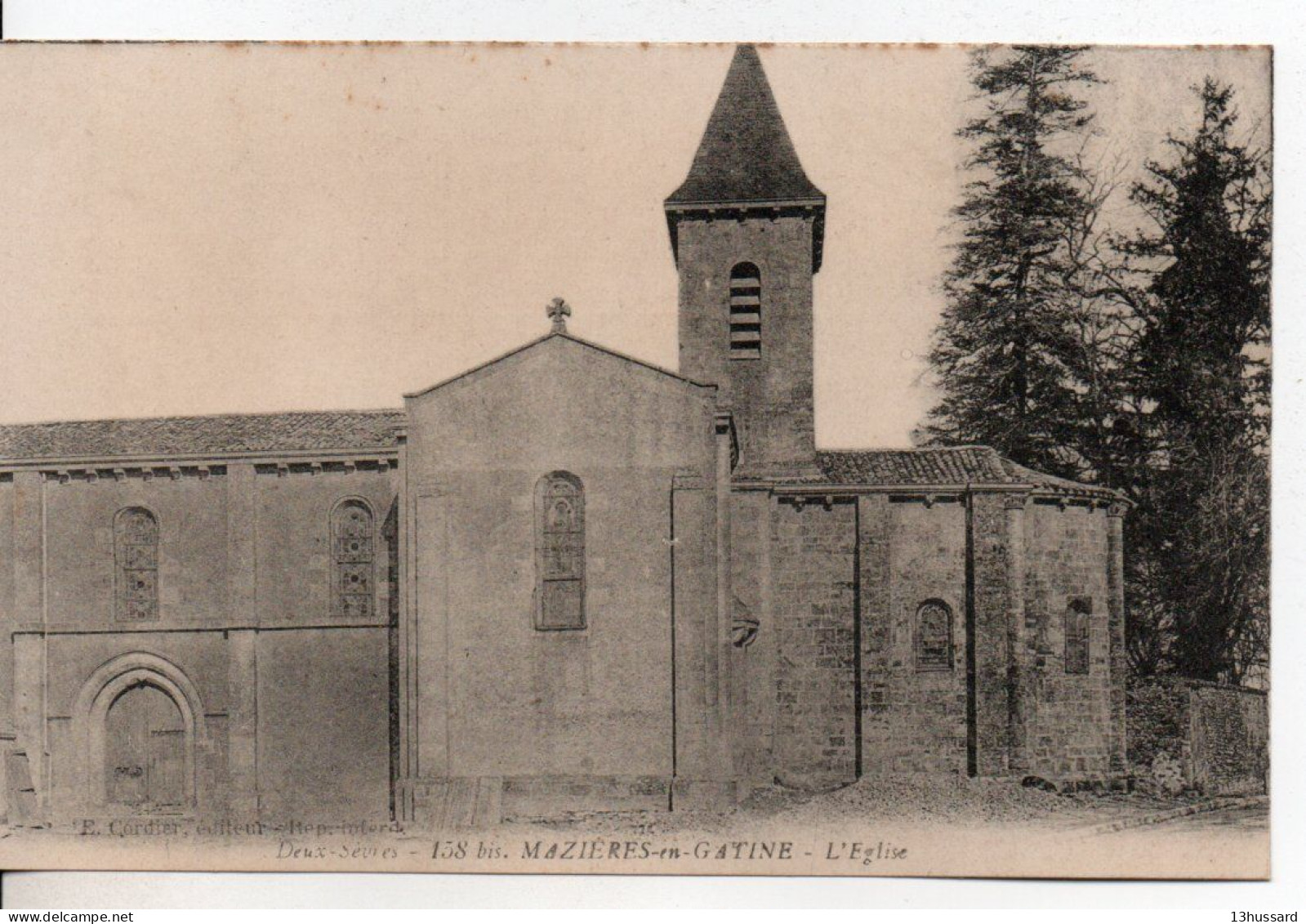 Carte Postale Ancienne Mazières En Gâtine - L'Eglise - Mazieres En Gatine