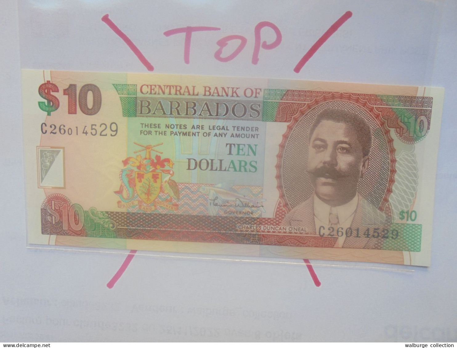 BARBADOS 10$ 2000 Neuf/UNC (B.29) - Barbades