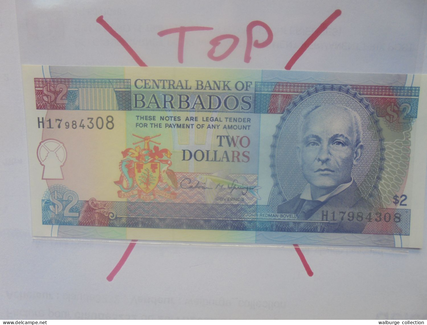 BARBADOS 2$ 1995 Neuf/UNC (B.29) - Barbados (Barbuda)
