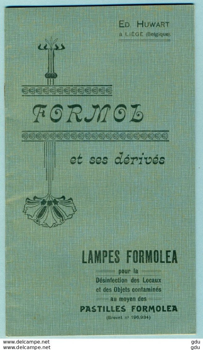 Livret ( Formol Et Dérivés - Désinfection  ) Début Des Années 1900  RRR - Equipo Dental Y Médica