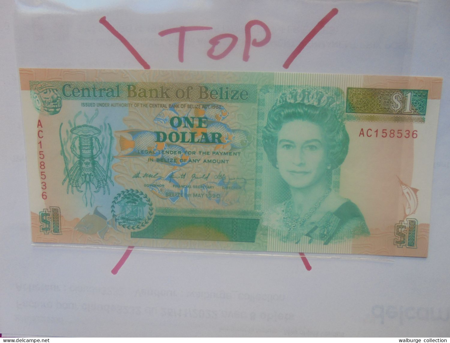 BELIZE 1$ 1990 Neuf/UNC (B.29) - Belize