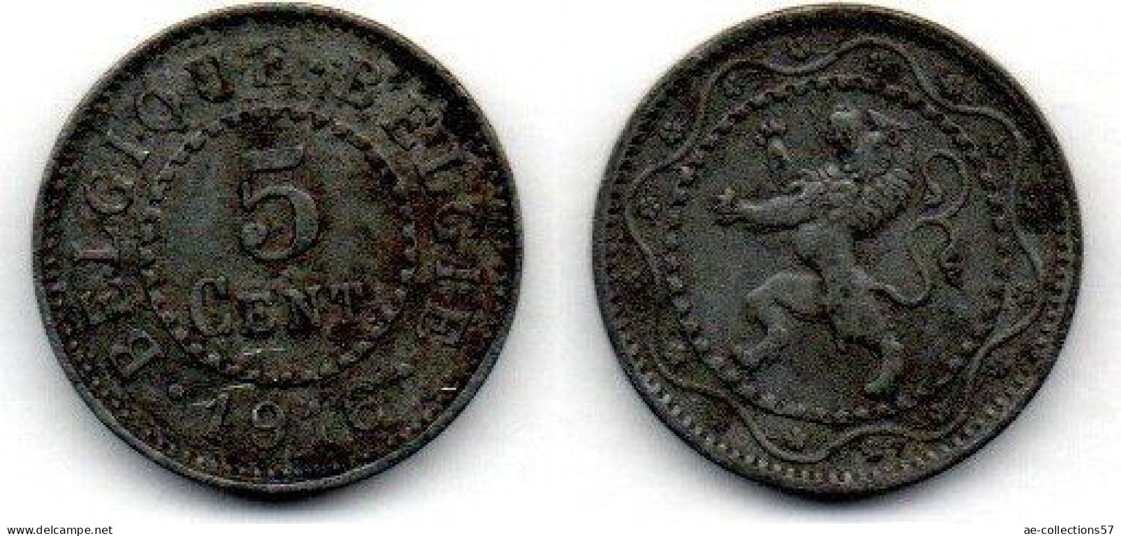 MA 22396 / Belgique - Belgien - Belgium 5 Centimes 1916 TTB - 5 Cent