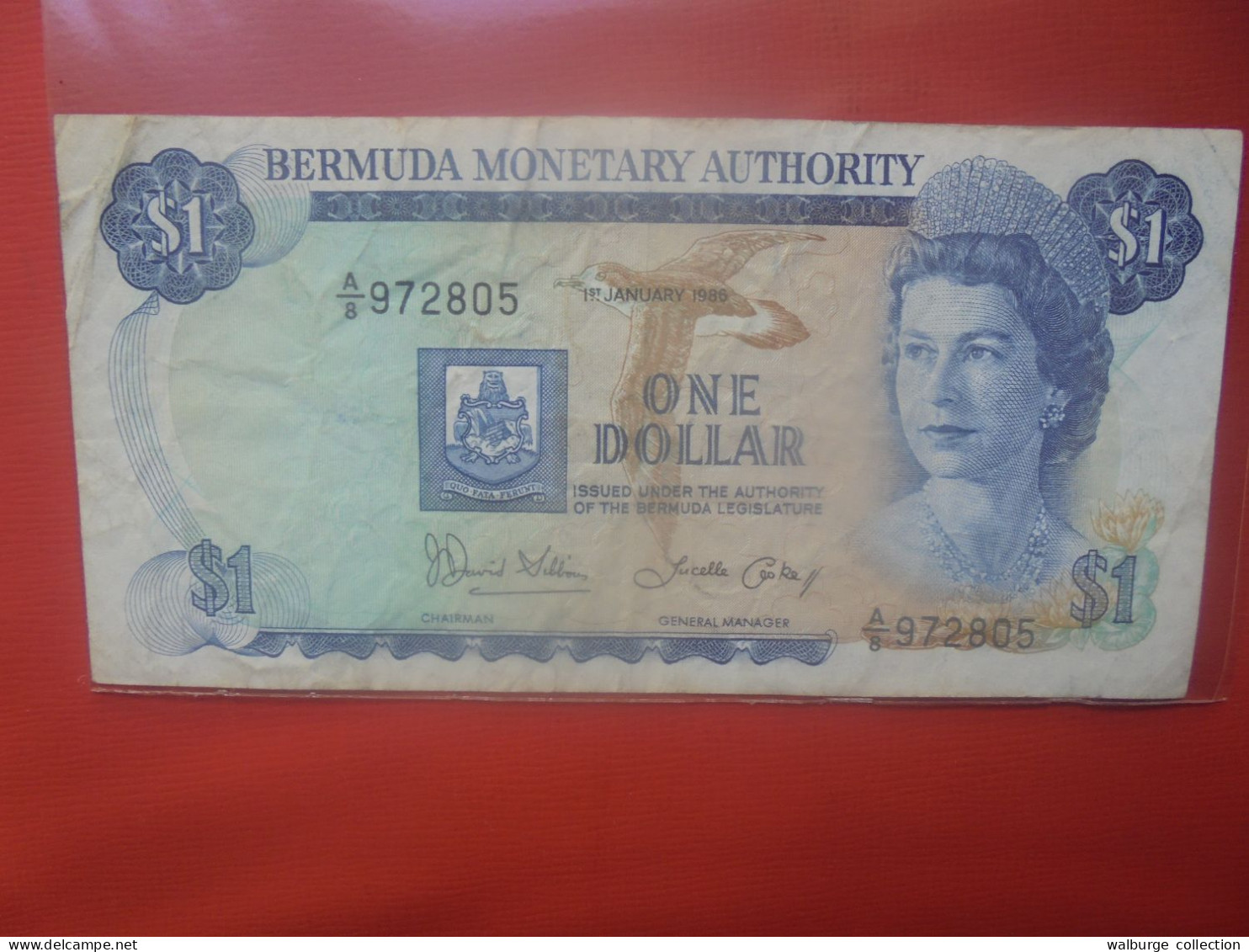 BERMUDES 1$ 1986 Circuler (B.29) - Bermudas