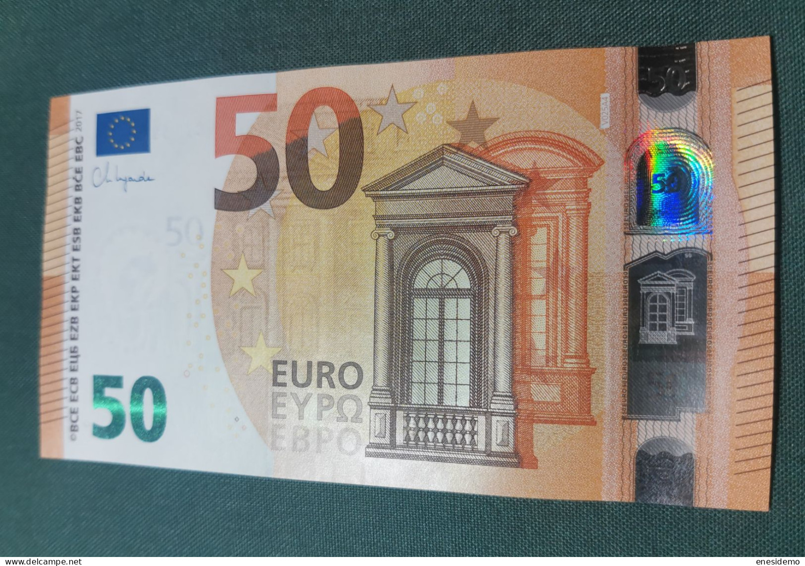 50 EURO SPAIN 2017 LAGARDE V025A4 VC SC FDS UNCIRCULATED PERFECT - 50 Euro