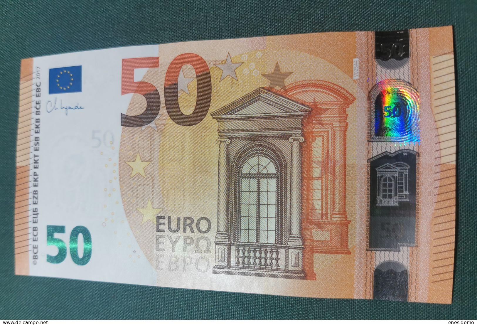 50 EURO SPAIN 2017 LAGARDE V025A4 VC SC FDS UNCIRCULATED PERFECT - 50 Euro