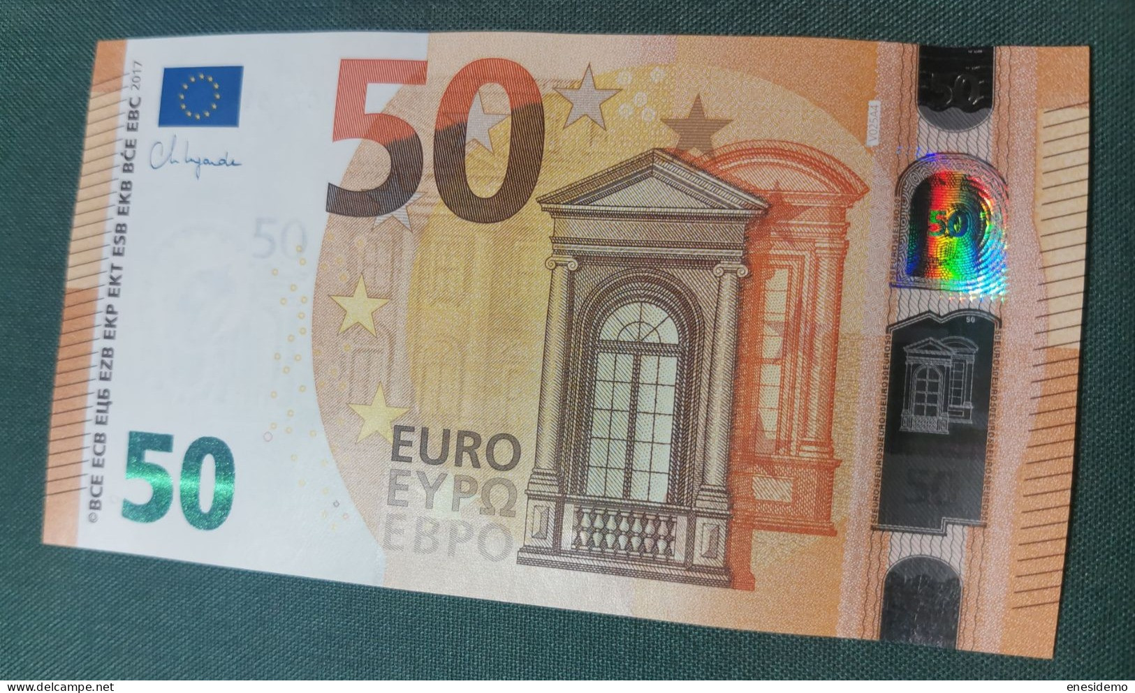 50 EURO SPAIN 2017 LAGARDE V025A4 VC SC FDS UNCIRCULATED PERFECT