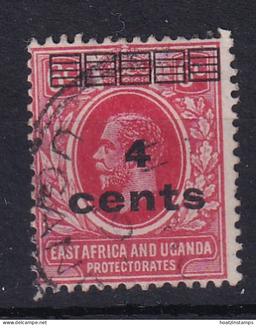 East Africa & Uganda Protectorates: 1919   KGV - Surcharge    SG64   4c On 6c   Used - Protettorati De Africa Orientale E Uganda